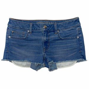 American Eagle Light Distressed Stretch Shorts 8